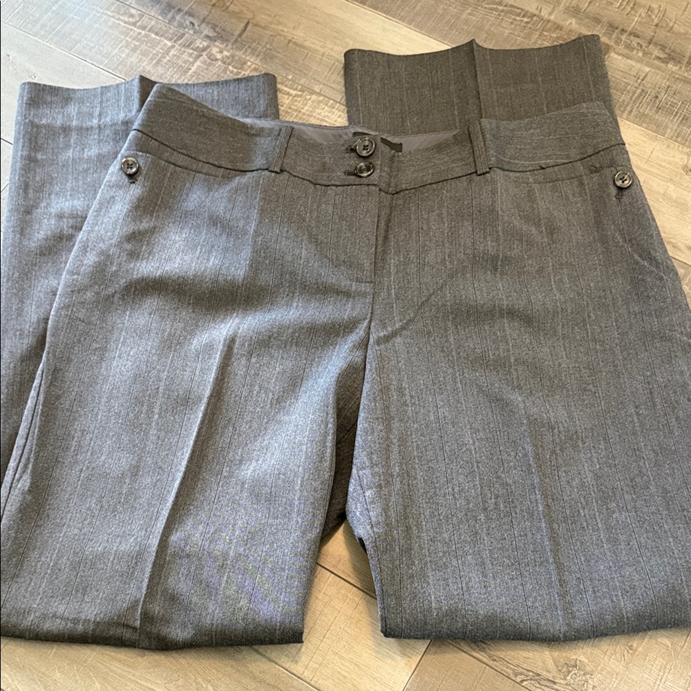 The Limited Gray/Brown Pinstripe Dress Trousers - Picture 3 of 6